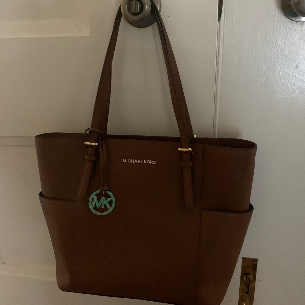 Brown Leather Michael Kors Purse